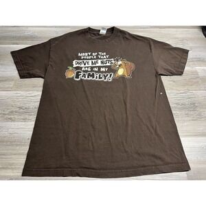 Y2K Funny "Most Of The People Who Drive Me Nuts Are My Family" T Shirt Size‎ XL